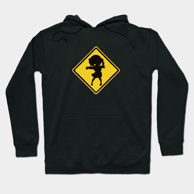 Warning sign - loli god’s v2 Hoodie by witart.id